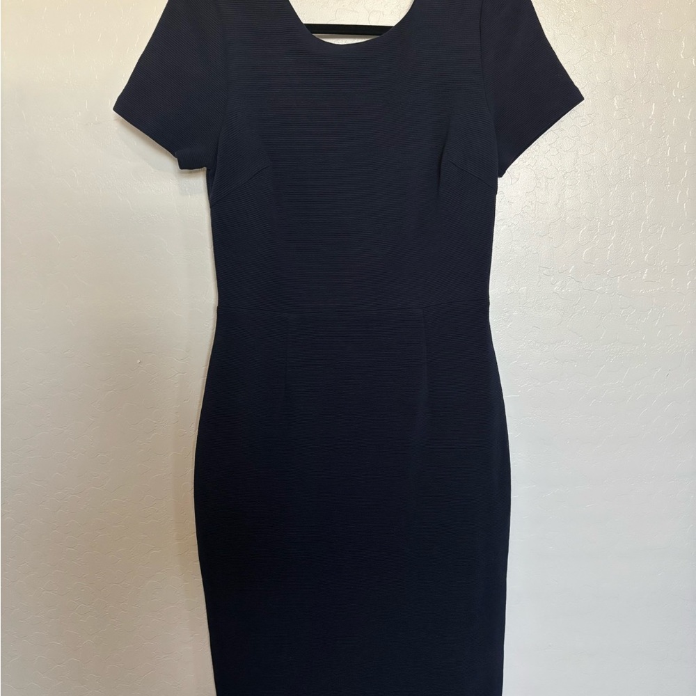 Boden Navy Short Sleeve Midi Dress. Size 8